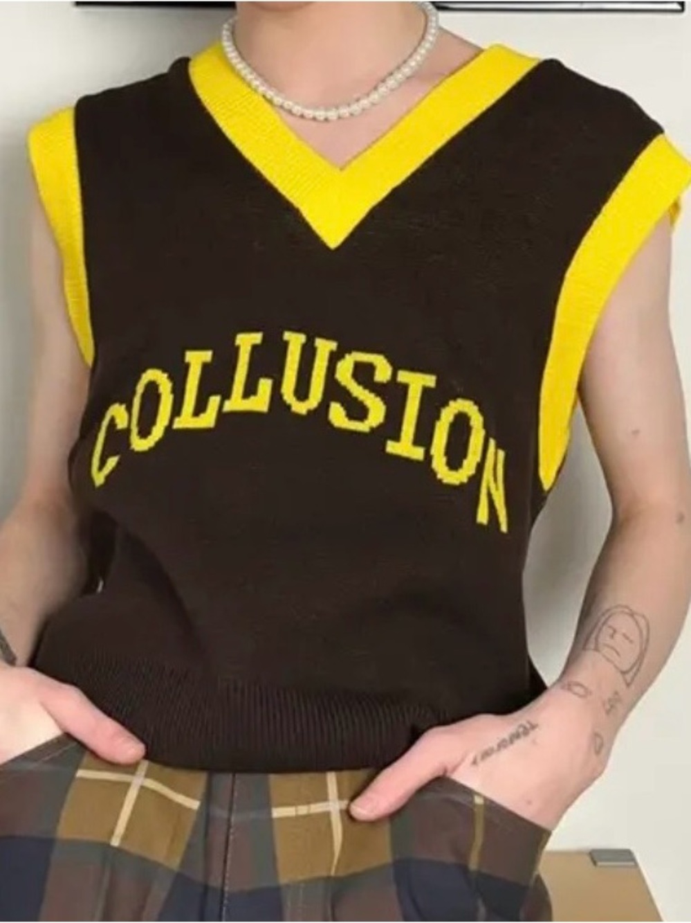 NWOT Urban Outfitters brand Collusion sweater vest- Size Small- unisex